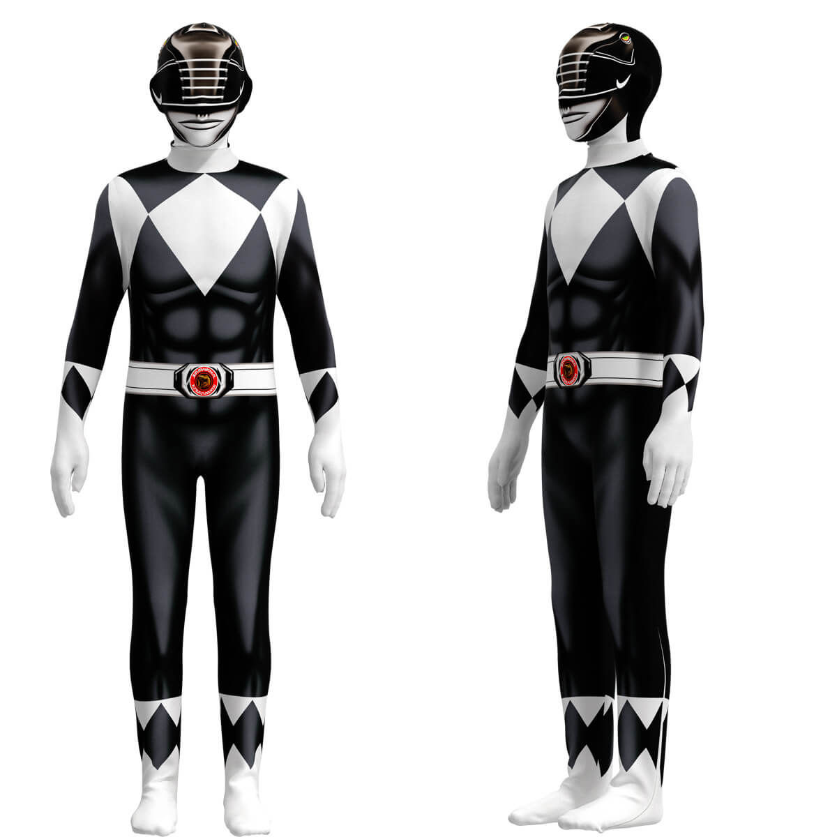 Kinder Superheld Kostüm Stretch-Polyester Jumpsuit mit Maske
