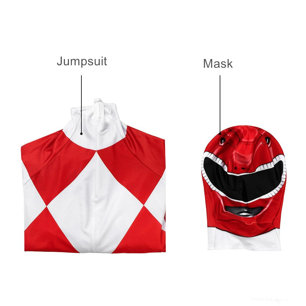 Kinder Superheld Kostüm Stretch-Polyester Jumpsuit mit Maske