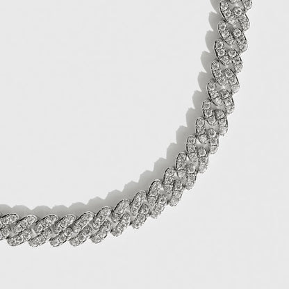 Havanna Damen Fußkette Silber Kaltgeschmiedet