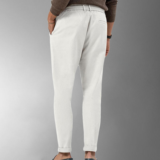 Norvielle Herren Linienhose Leicht Beige - Norvielle
