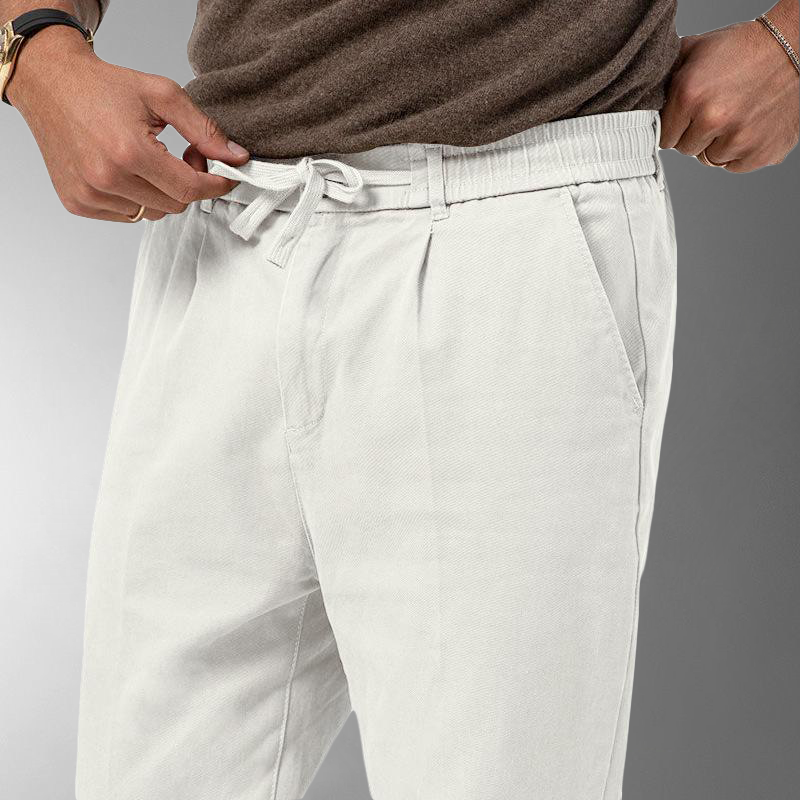 Norvielle Herren Linienhose Leicht Beige