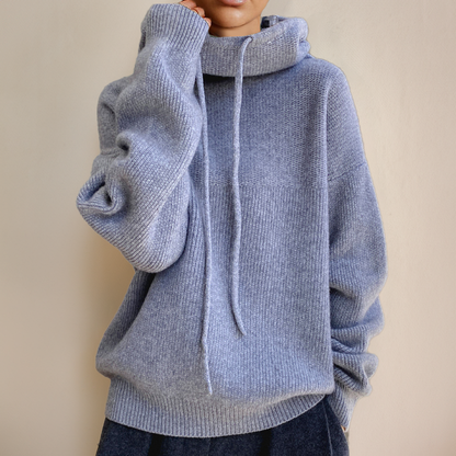 Norvielle Damen Strick-Hoodie Stilvoll