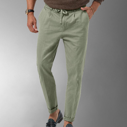 Norvielle Herren Linienhose Leicht Beige