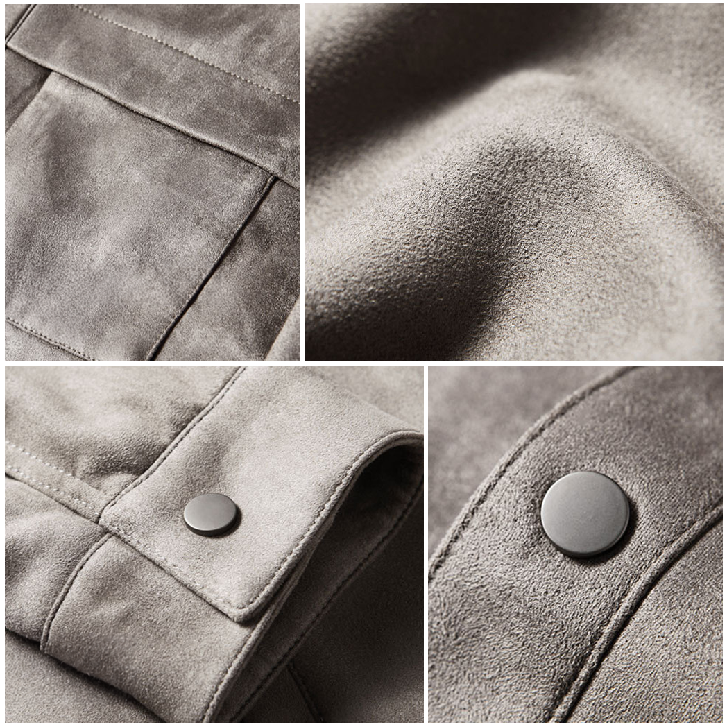 Norvielle Herren Wildlederjacke Elegantes Design