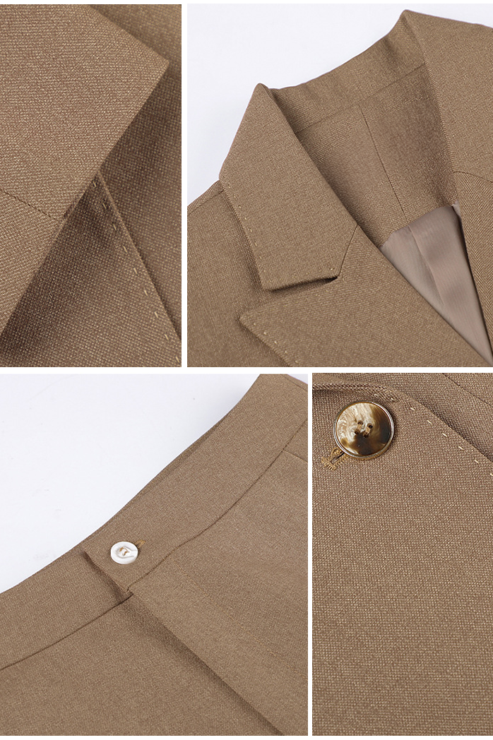 Damen Blazer-Set Strukturiert