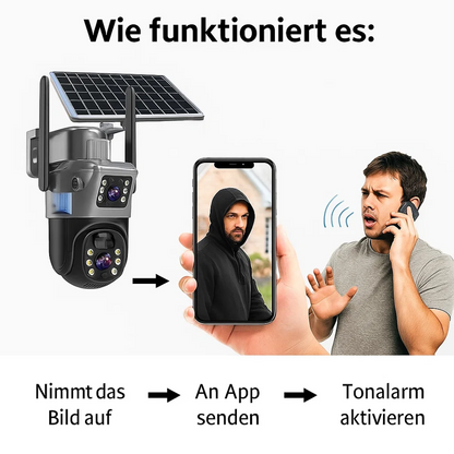 4K Überwachungskamera Solarbetrieben