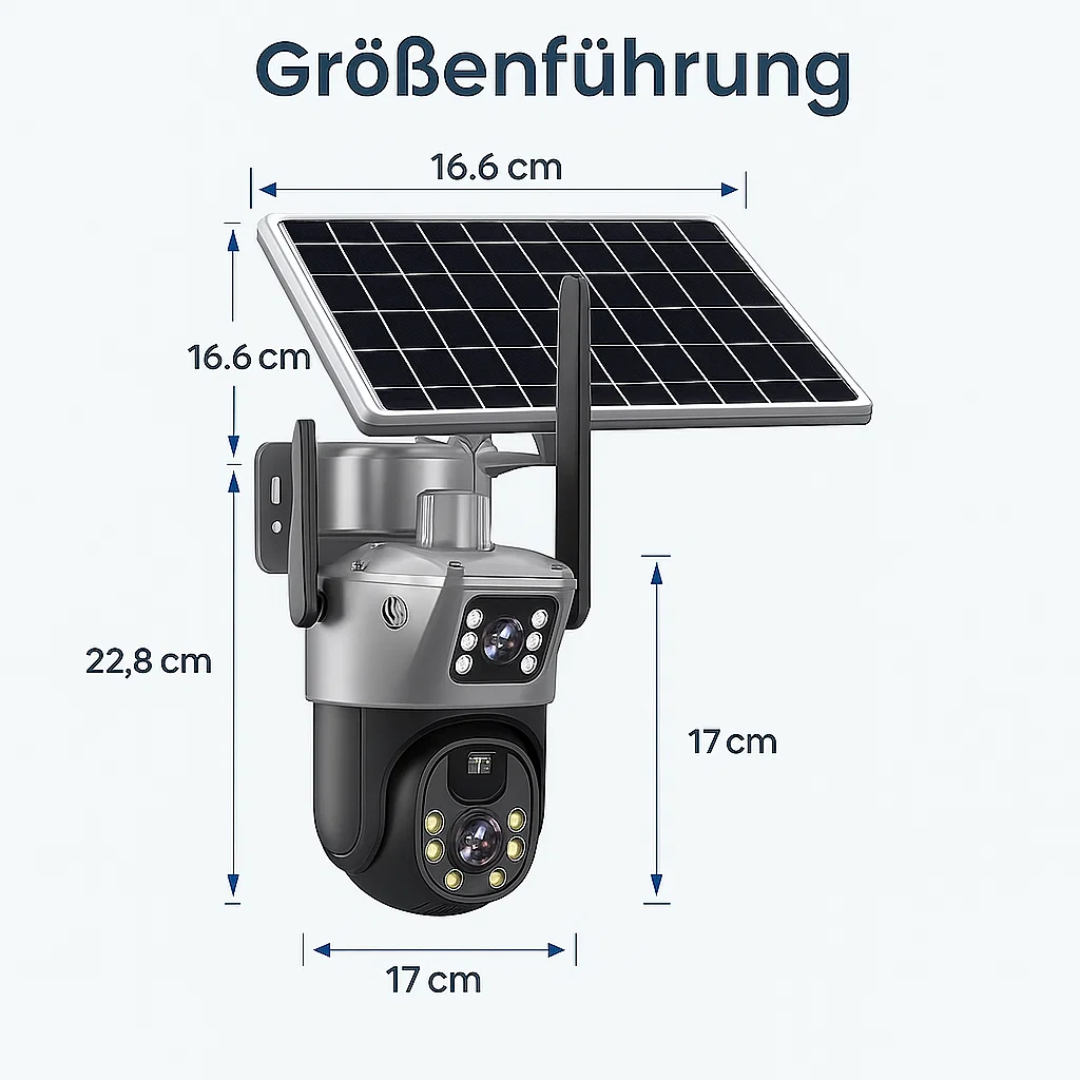 4K Überwachungskamera Solarbetrieben