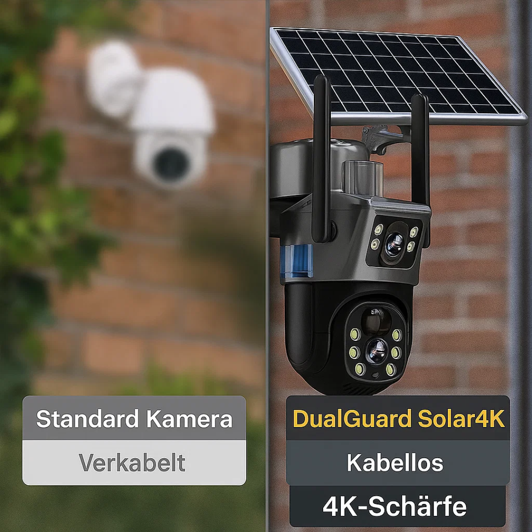4K Überwachungskamera Solarbetrieben