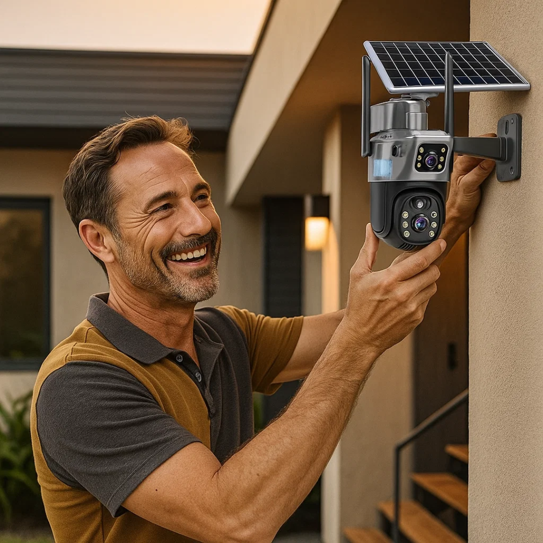 4K Überwachungskamera Solarbetrieben