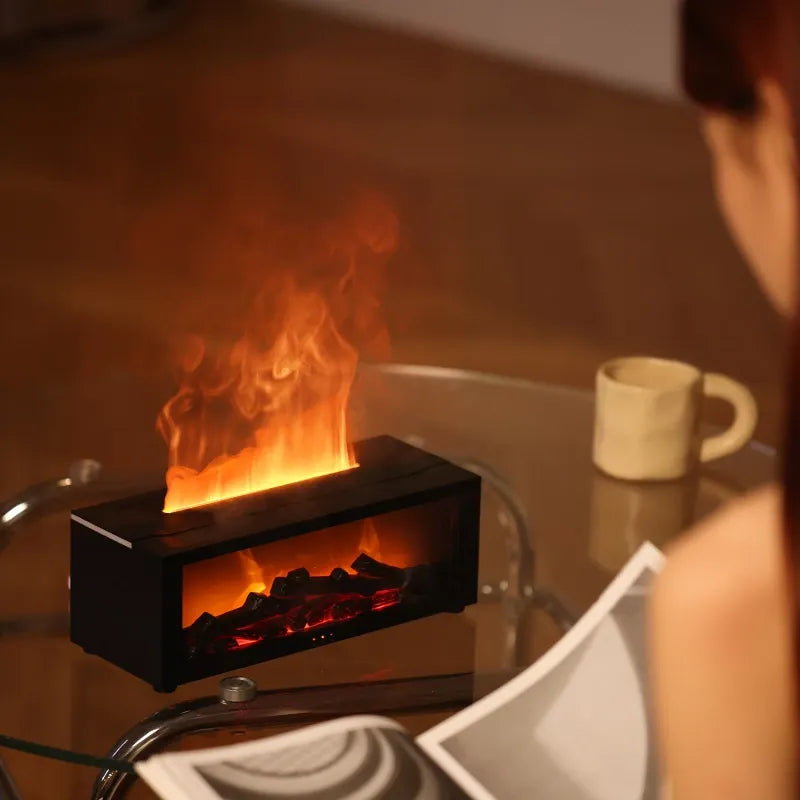 Elektrische Aroma-Lampe mit Flammeneffekt