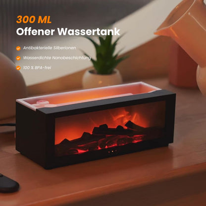 Elektrische Aroma-Lampe mit Flammeneffekt