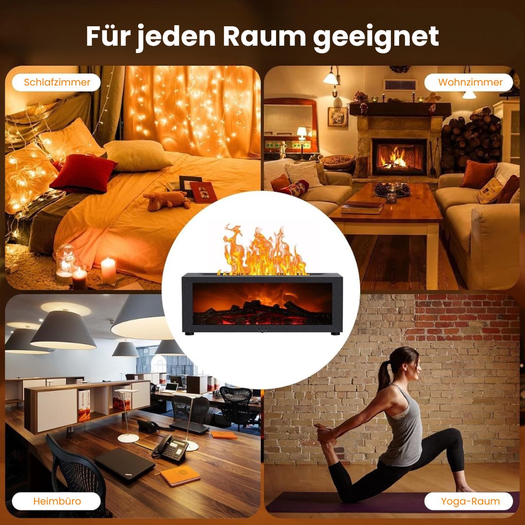 Elektrische Aroma-Lampe mit Flammeneffekt