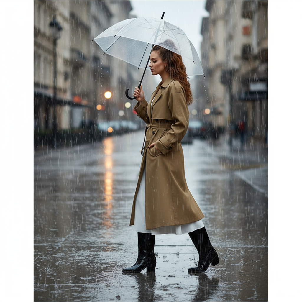 Velaya Damen Westernstiefel Glänzend Wasserdicht