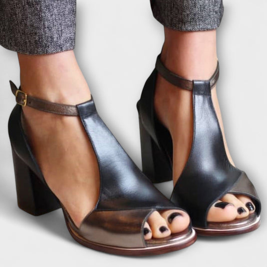 Damen T-Strap Schuhe Komfort - Norvielle