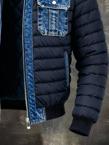 Lorenzo Klassische Denim Doppeljacke