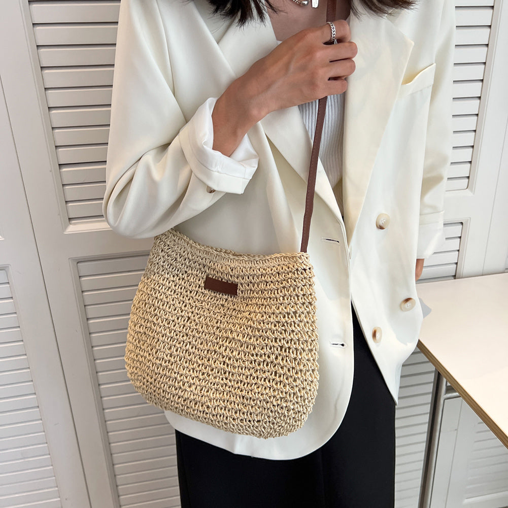 Damen Schultertasche Leder Lässig
