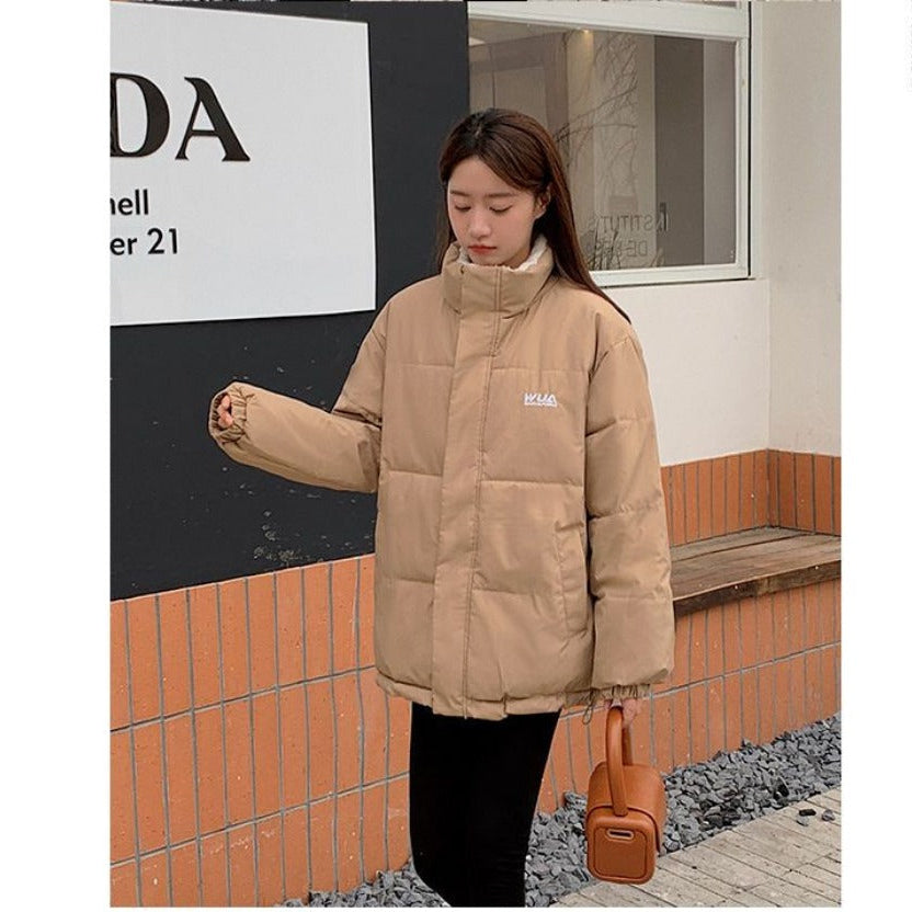 Damen Steppjacke Wendbar Zweitseitig Beige/