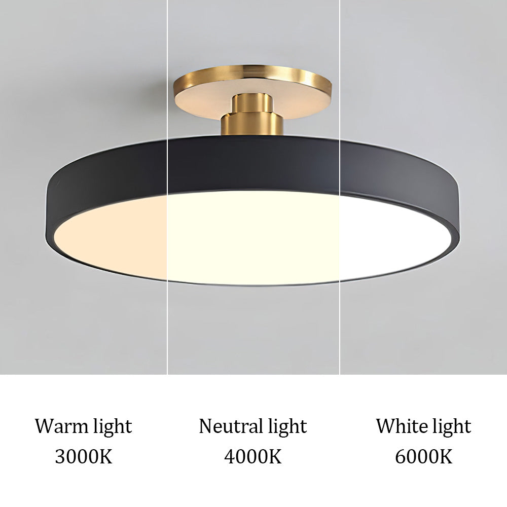 Moderne LED-Deckenleuchte Gold Finish