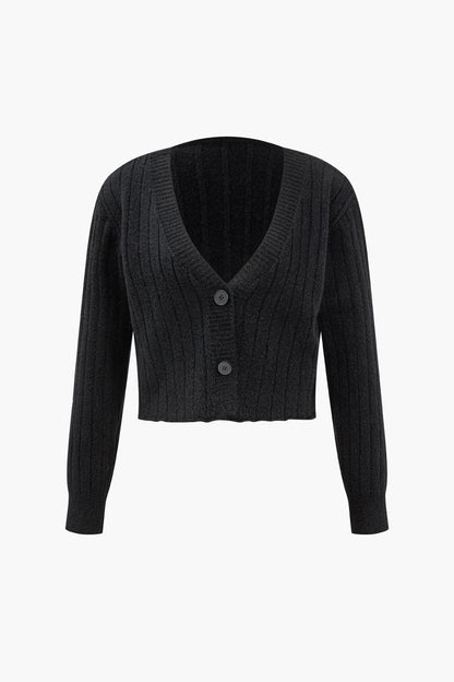Damen Strick-Zweiteiler-Set Cardigan und Kleid Elegantes Design