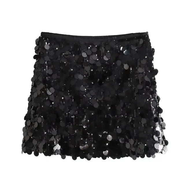 Damen Kurzrock Gleichmäßiger Saum