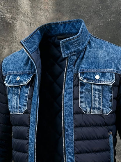 Lorenzo Klassische Denim Doppeljacke