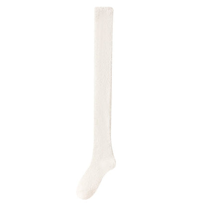 Damen Overknee-Haussocken extra Warm Flauschig Rutschfest