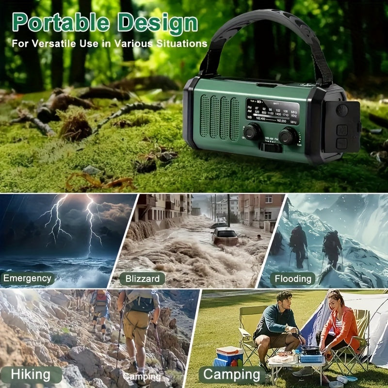 Notfallradio StormMate X10 mit Powerbank 10.000mAh Solar und LED-Licht