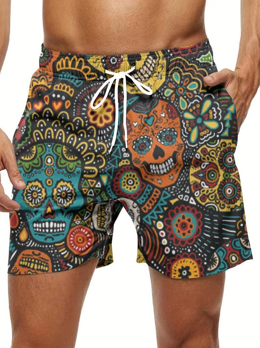 Norvielle Herren Shorts Hawaii-Style mit Kordelzug - Norvielle