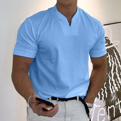 Herren Poloshirt Stehkragen Kurzarm - Norvielle