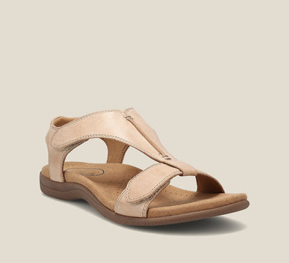 Damen Sandalen Flach Kreuzriemen