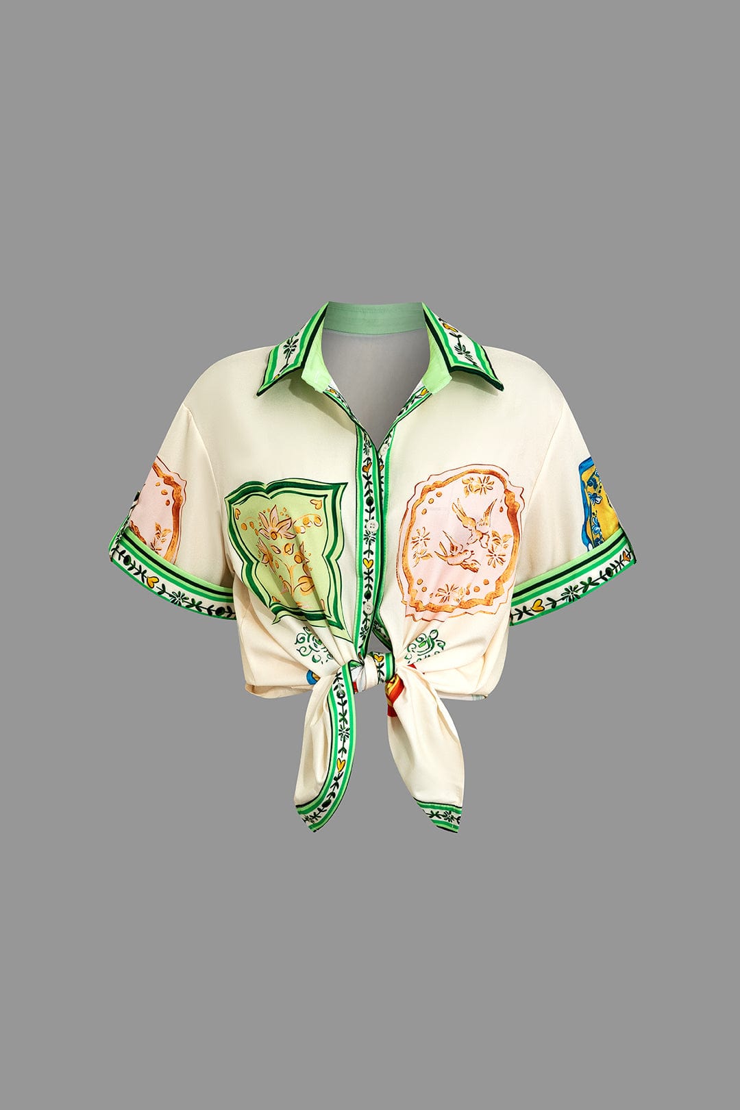 Elegantes Damen Zweiteiler-Set mit Print-Design