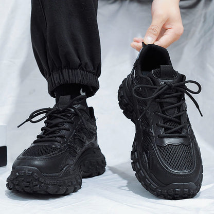 Herren Laufschuhe Mesh Atmungsaktiv Schwarz - Norvielle