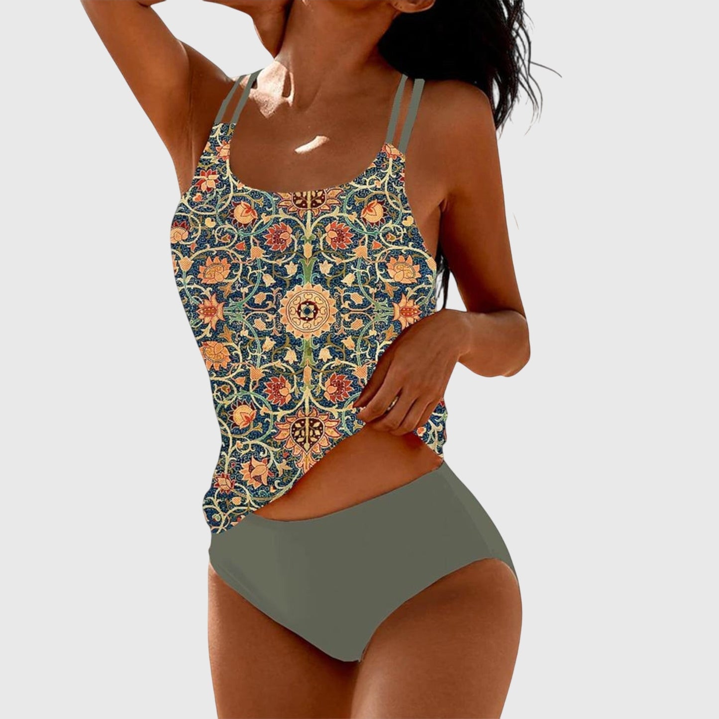 Damen Tankini Bademode Set bedruckt - Norvielle