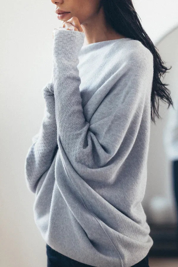 Norvielle Damen Asymmetrischer Pullover - Norvielle