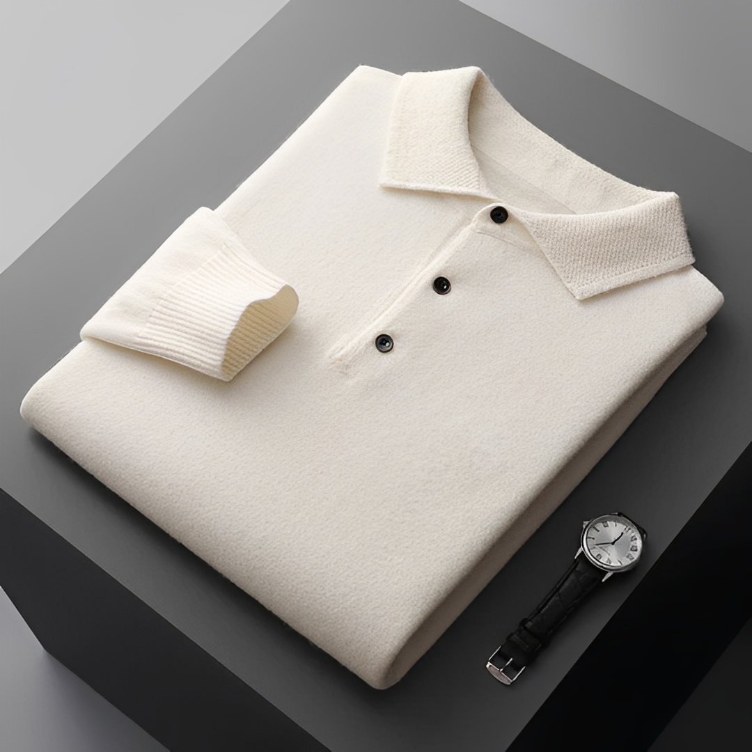 Herren Polo Shirt Komfortbaumwolle Beige - Norvielle