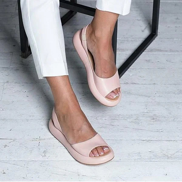 Damen Sandalen Bequem Schlicht