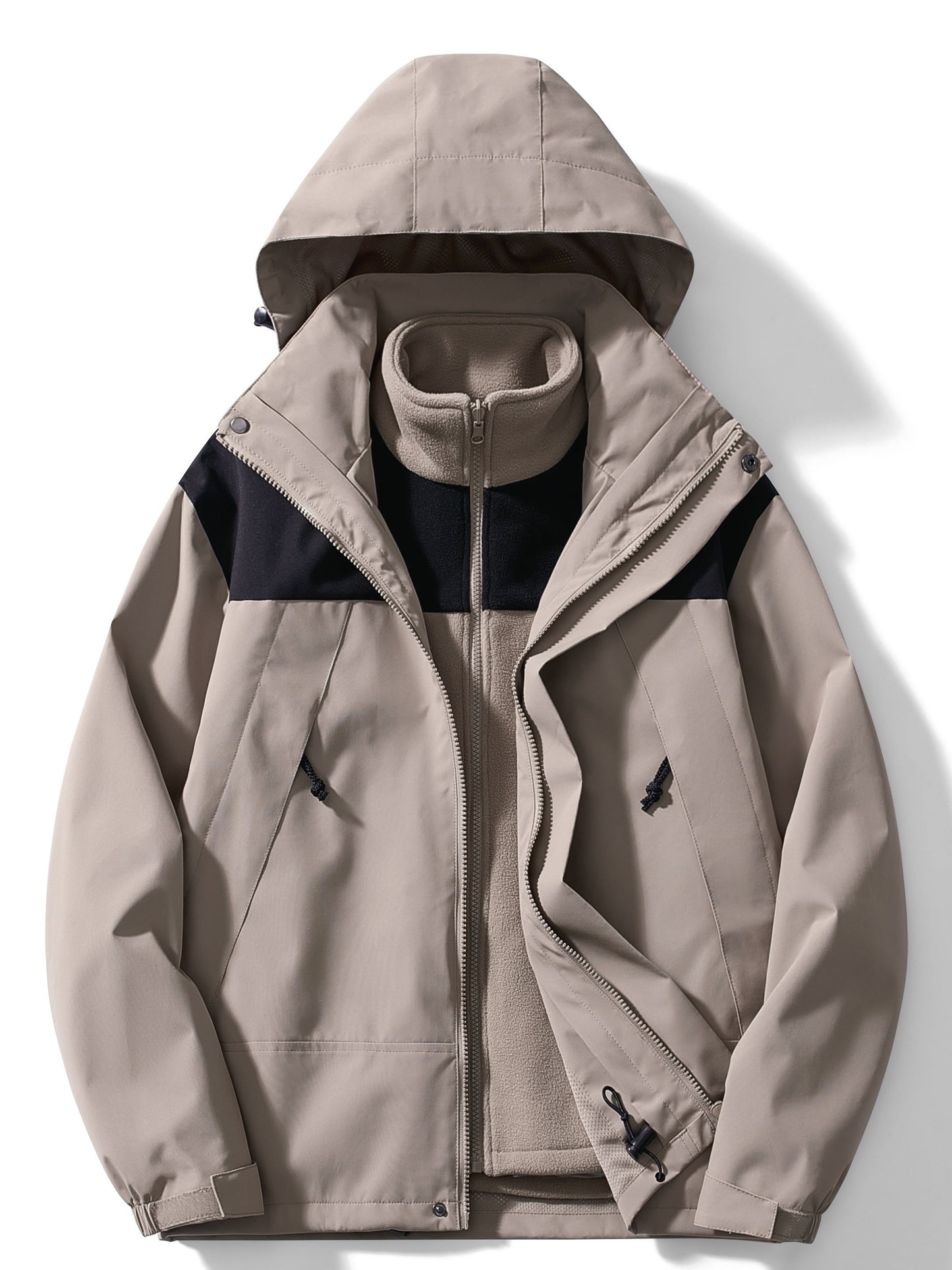 Herren Winterjacke 3-in-1 Kapuze