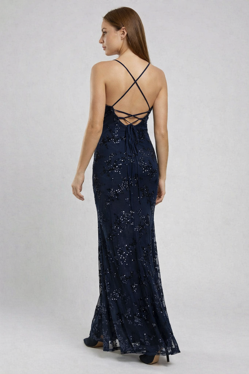Elegantes Damen Abendkleid Glitzer