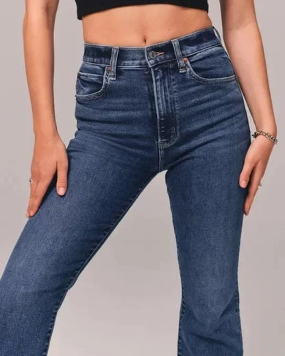 Hohe Damen-Schlaghose Retro-Style Zeitloser Schnitt