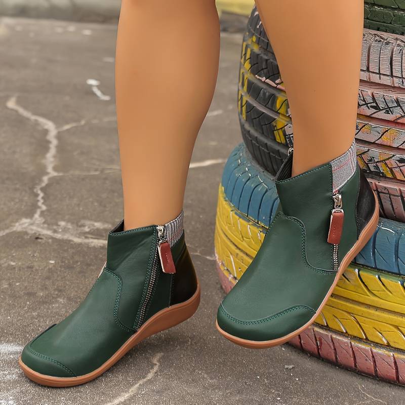 Damenstiefel Orthopädisch Wasserdicht Schwarz - Norvielle