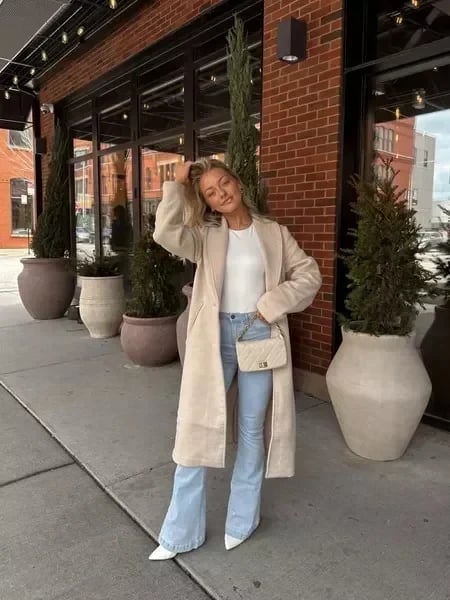 Hohe Damen-Schlaghose Retro-Style Zeitloser Schnitt
