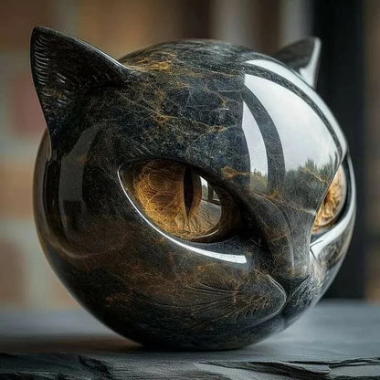 NyxCharm Mystische e Katzenkopf Skulptur