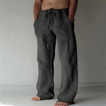 Herrenhose Bequem Baumwolle Schwarz - Norvielle