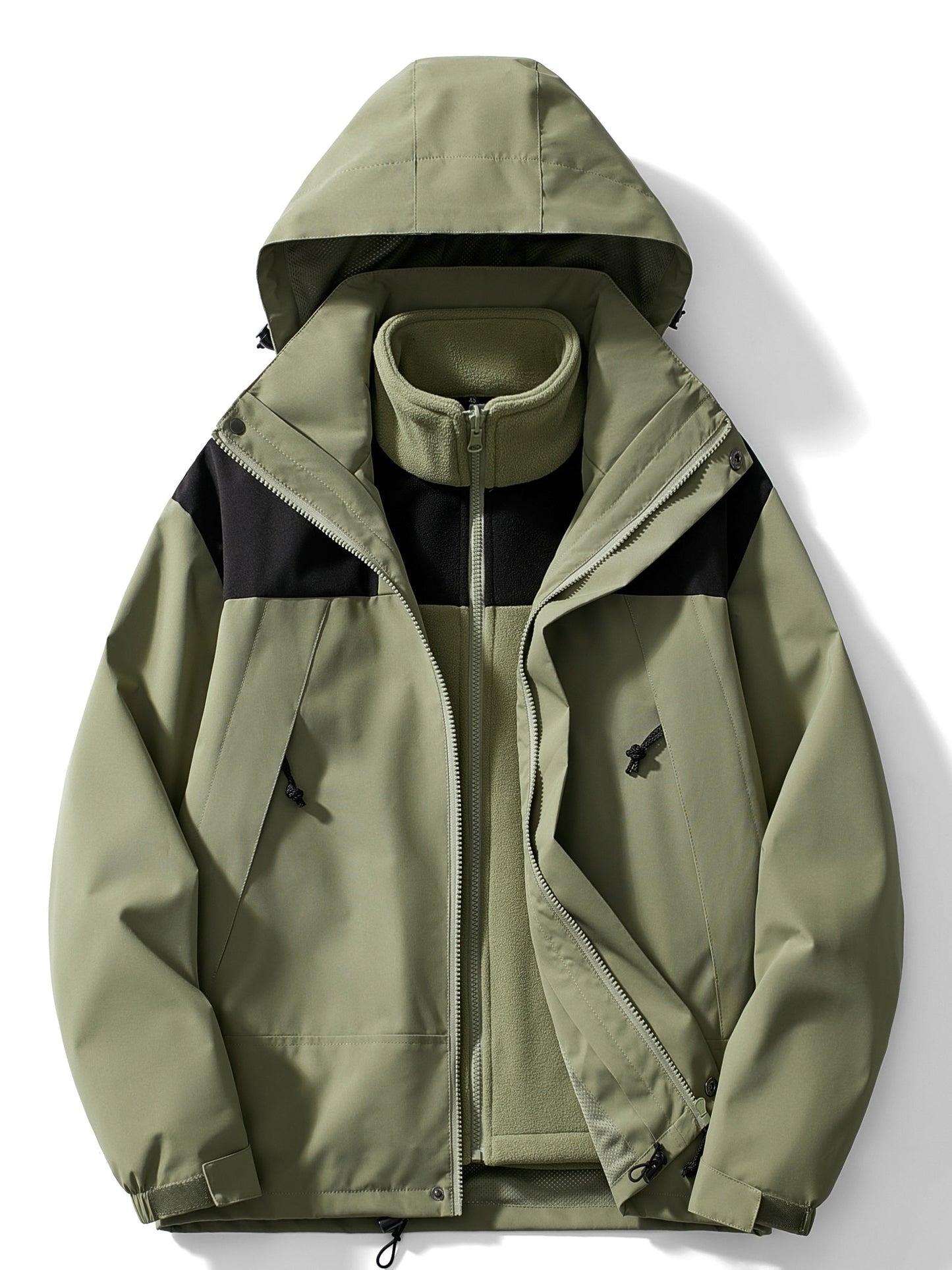 Herren Winterjacke 3-in-1 Kapuze