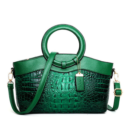 Luxe Handtasche Krokodilmuster Leder