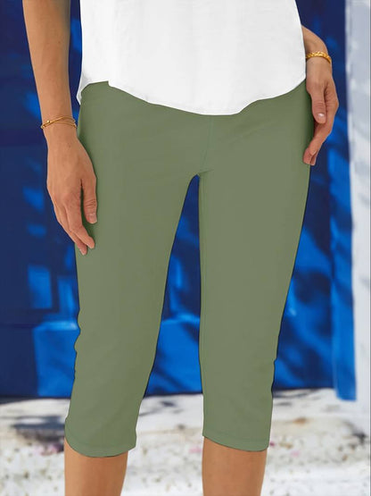 Damen Leggings Bequem Elastisch