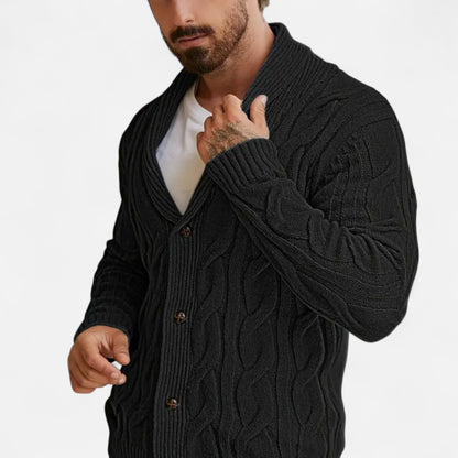 Herren Strickcardigan Klassisch mit Knöpfen