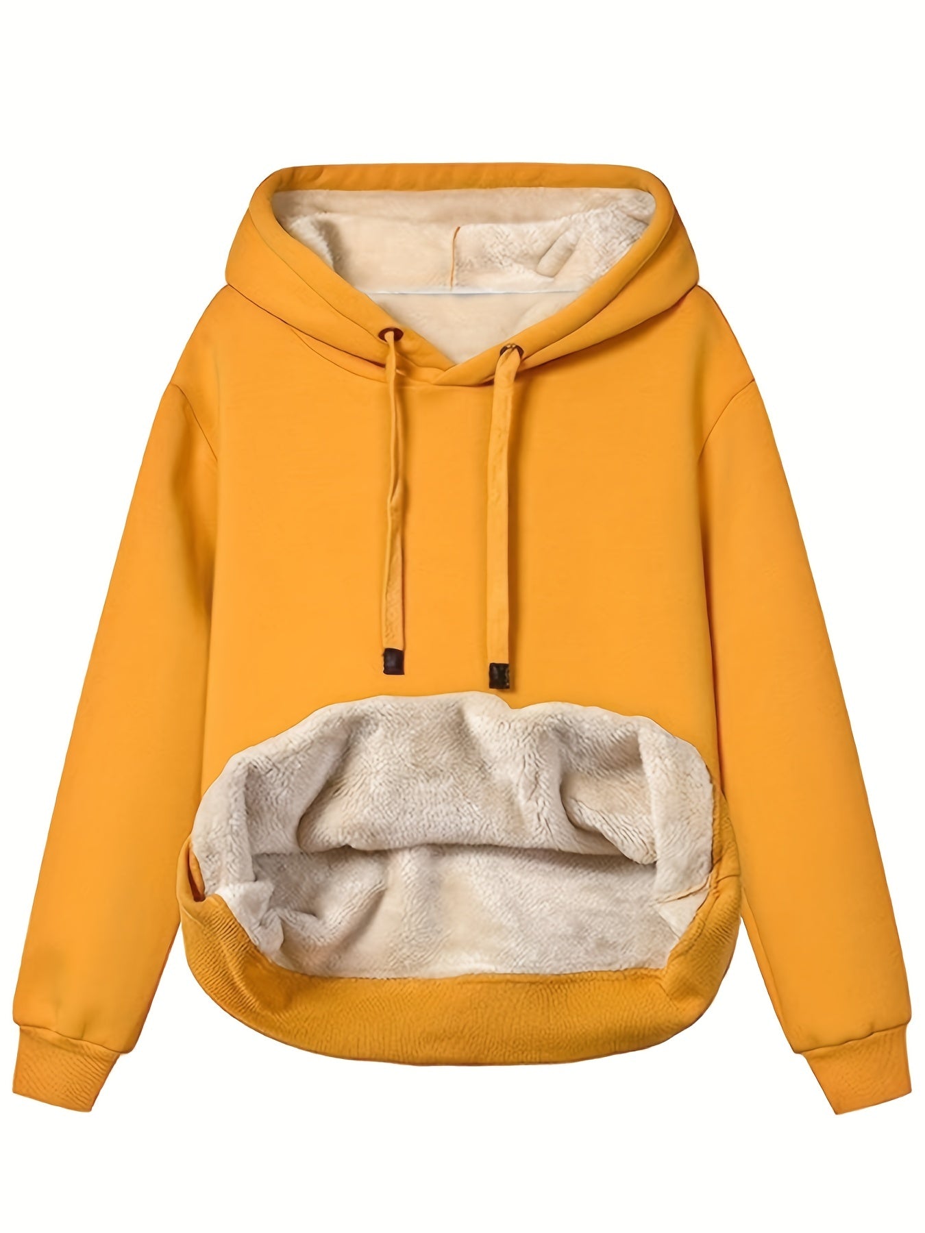 Damen Fleece Hoodie Warm Winterlich
