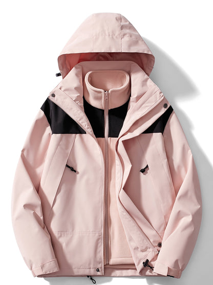 Herren Winterjacke 3-in-1 Kapuze
