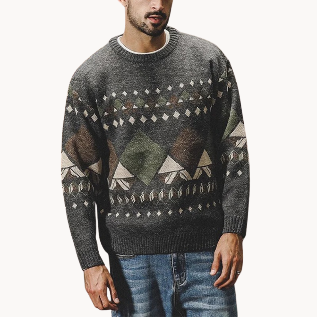 Norvielle Damen Vintage Pullover Zeitlos